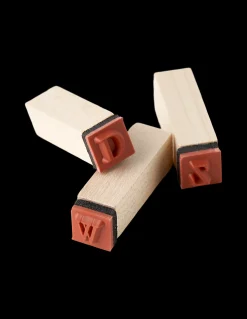 Alphabet-Stempel Aus Holz
