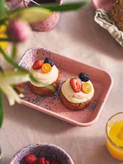 Flow Fest Tablett Klein - Pink