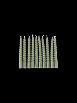 Gedrehte Kerzen 10 Cm 10 Stck.