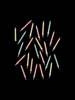 Gedrehte Kuchenkerzen