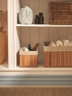 Gefütterter Aufbewahrungskorb