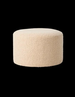 Hocker Mit Teddy-Stoff