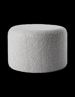 Hocker Mit Teddy-Stoff