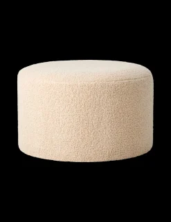 Hocker Mit Teddy-Stoff