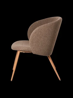 Loungesessel Mit Bouclé-Stoff