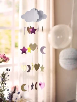 Papierwolke Mit Regentropfen