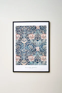 Poster Blue Flowers 50 X 70