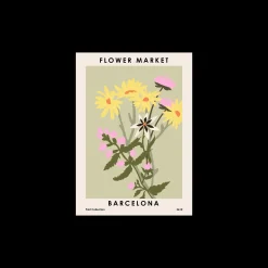 Poster Flower Market Barcelona 50 X 70