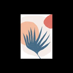 Poster Palm Leaf And Sun A3