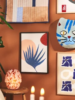 Poster Palm Leaf And Sun A3