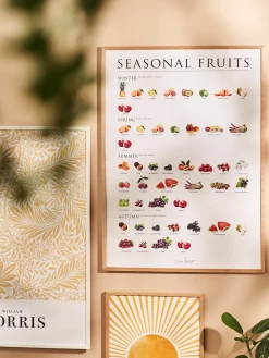 Poster Seasonal Fruits 50 X 70