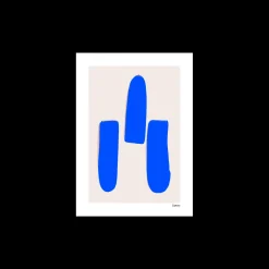 Poster Trois Lignes Bleues 40 X 50