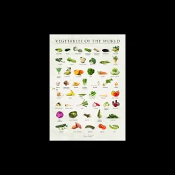 Poster Vegetables Of The World 50 X 70