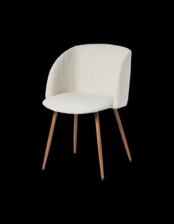 Stuhl Mit Bouclé-Stoff