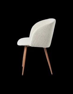 Stuhl Mit Bouclé-Stoff