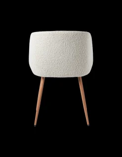 Stuhl Mit Bouclé-Stoff