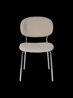 Stuhl Mit Bouclé-Stoff