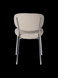 Stuhl Mit Bouclé-Stoff