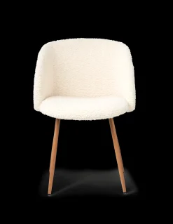 Stuhl Mit Teddystoff-Bezug